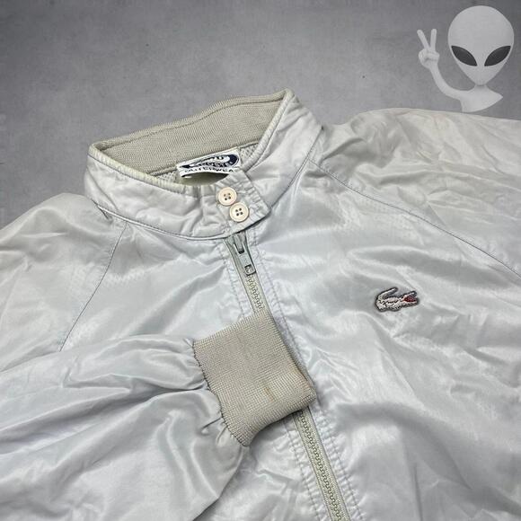 Lacoste Other - Lacoste Windbreaker Jacket Small White Lightweight Vintage 80s